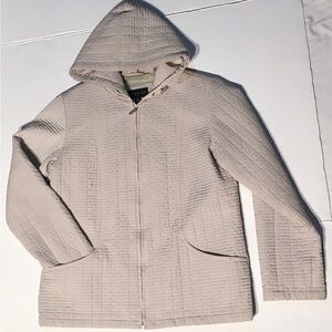 Women’s‎ Braetan - Large - Quilted- Full Zipper - Hood - Beige - Lined - …
